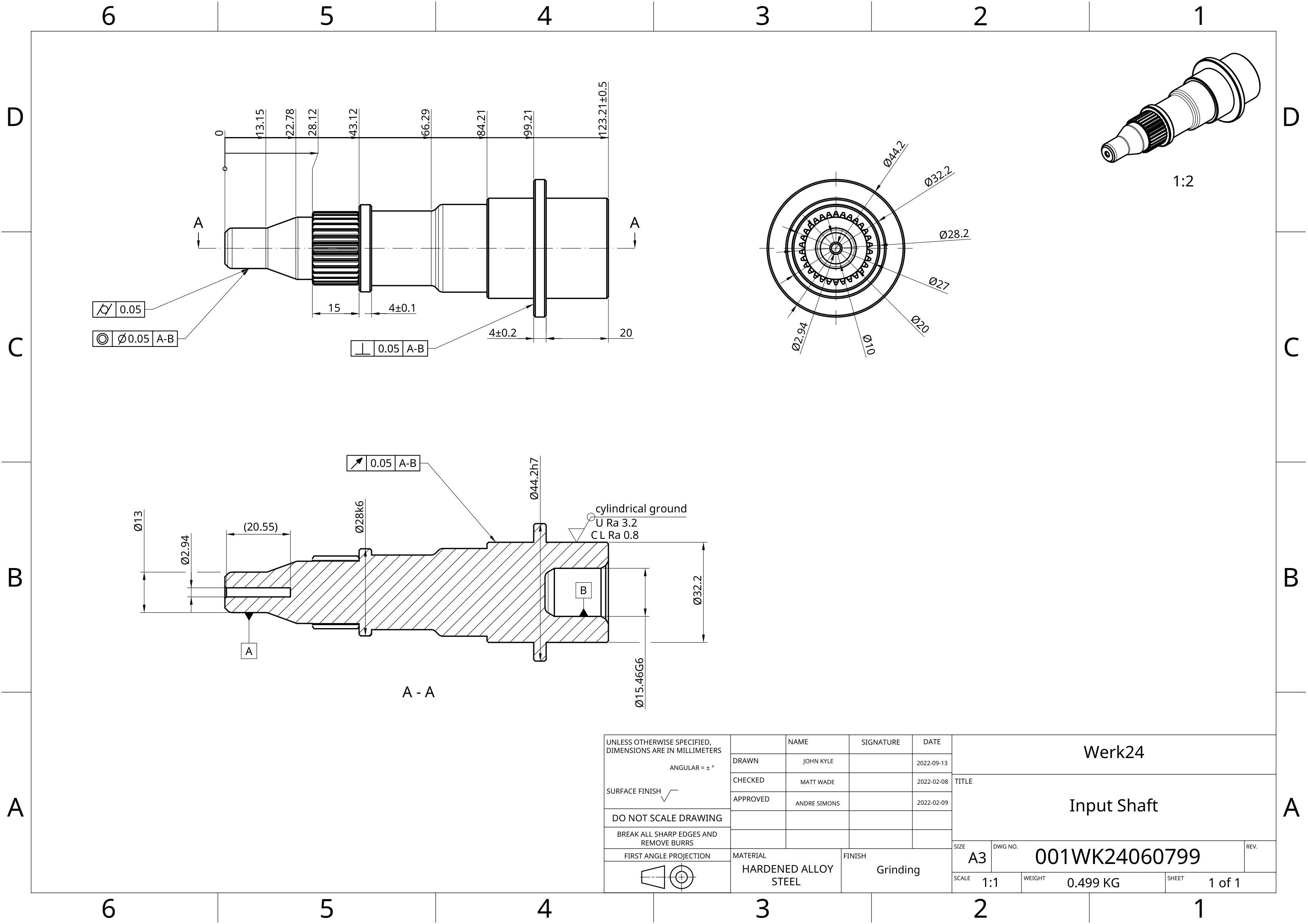 Drawing sheet
